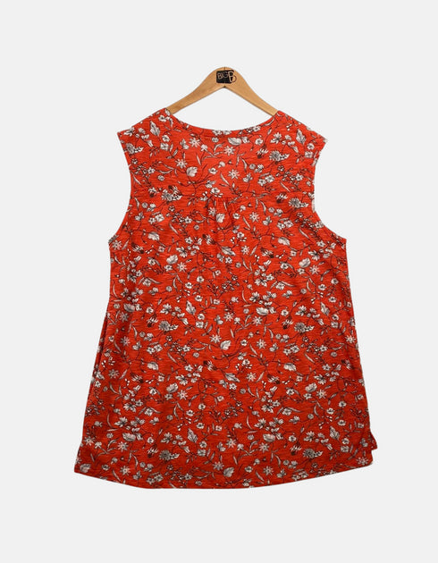 Orange floral big tank FM